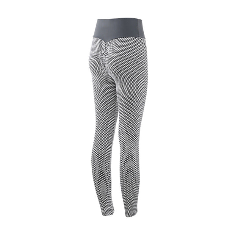 Plaid Yoga Nylon Leggings |  Lycra Blend for Comfort & Stretch