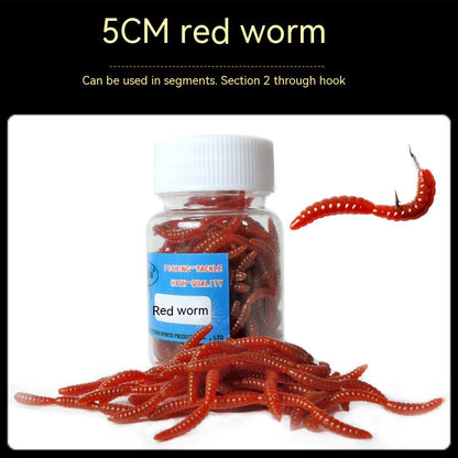 Realistic Soft Bait Fake Worms | Mealworm & Earthworm Designs