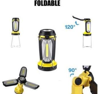 USB Rechargeable COB LED Flashlight | Hands-Free Work Light with Hook