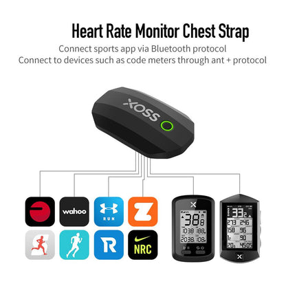 Heart Rate Monitor Bluetooth Chest Strap | Adjustable & Waterproof