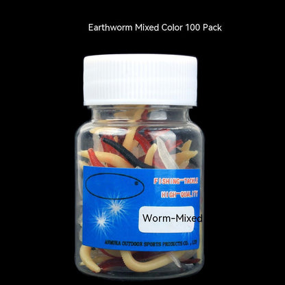 Realistic Soft Bait Fake Worms | Mealworm & Earthworm Designs