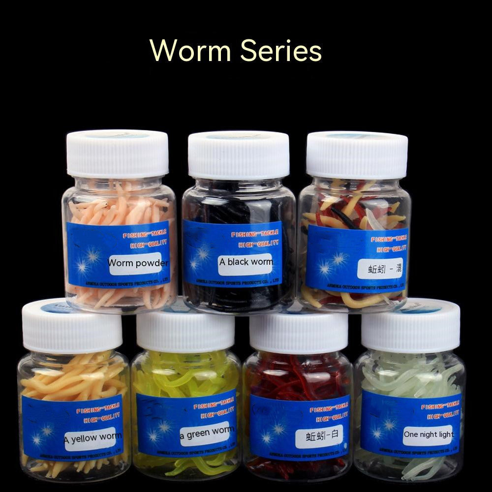 Realistic Soft Bait Fake Worms | Mealworm & Earthworm Designs