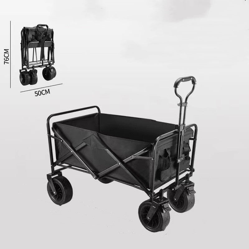 Folding Camping Trolley | Heavy-Duty  | 100kg Outdoor Metal Cart